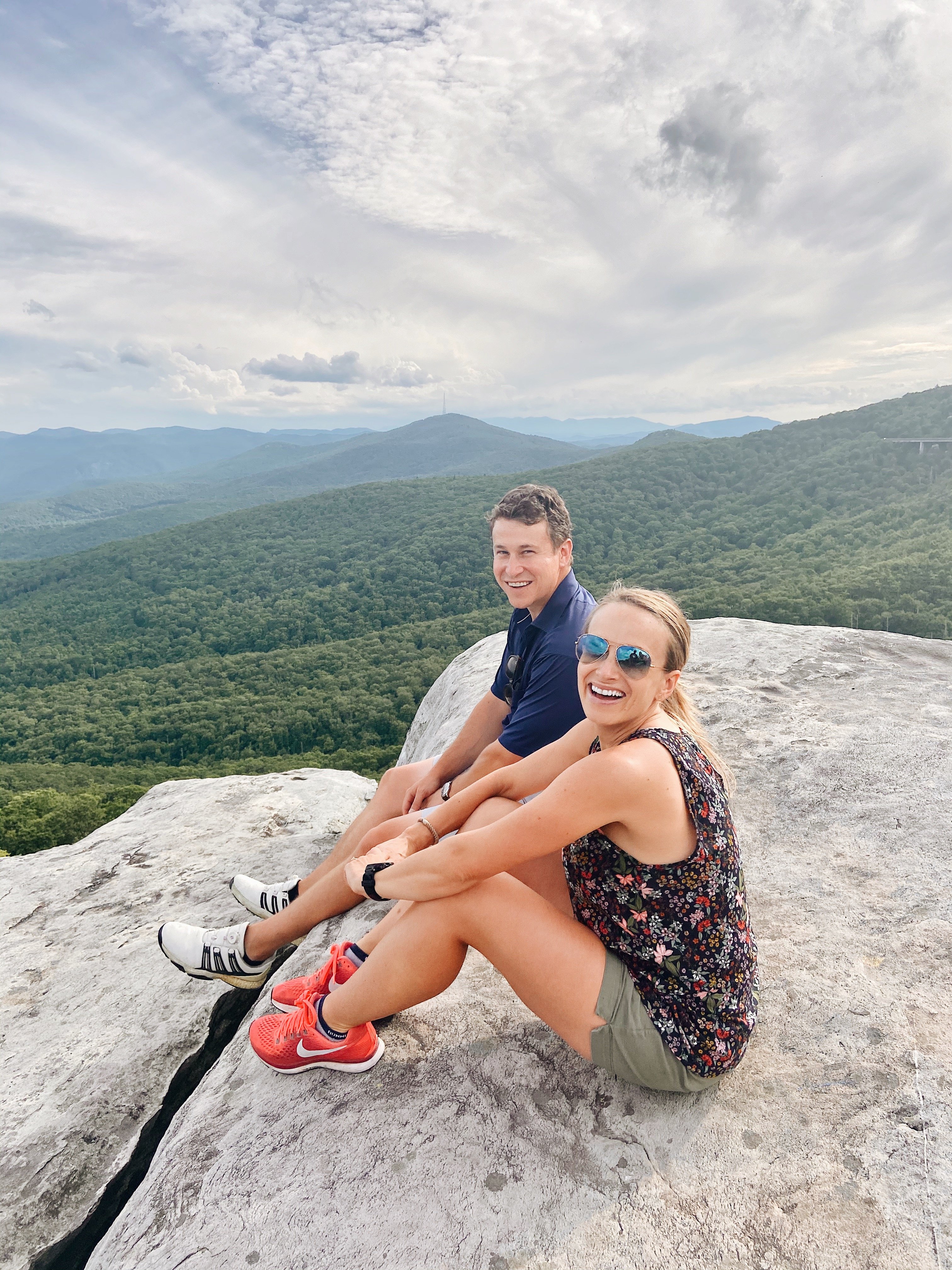 hiking Boone and Blowing Rock trails