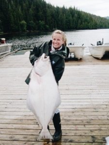 Teri Fishing in Alaska