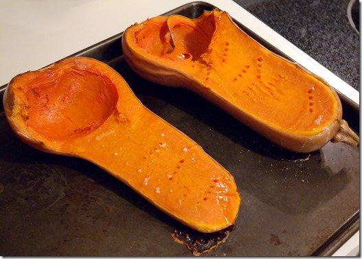 butternut squash out of oven