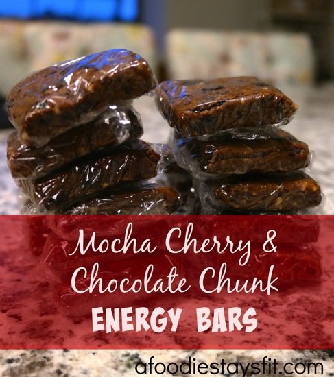 Mocha Cherry  Chocolate Chunk Energy Bars