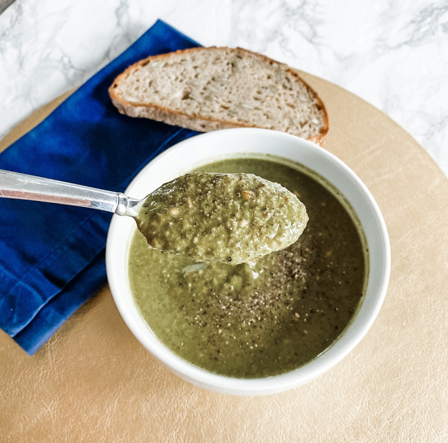 Creamy Spinach Broccoli Soup Recipe