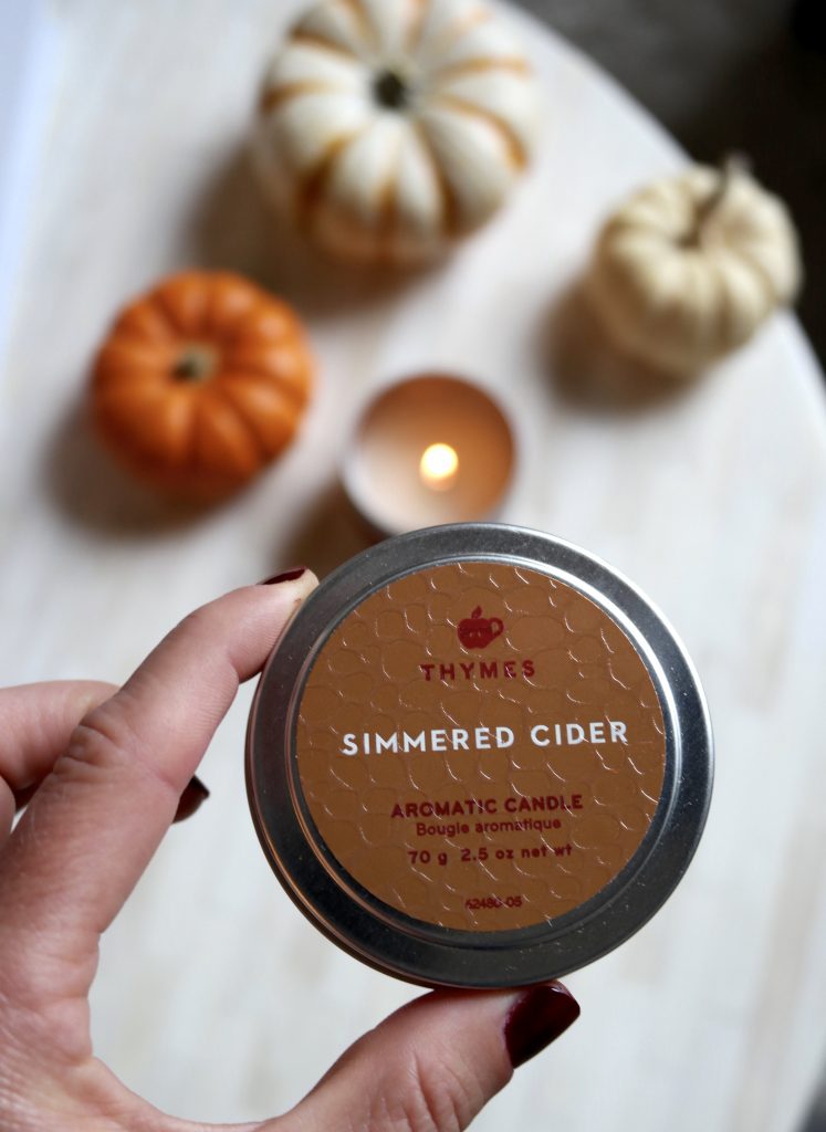 Thymes simmered cider candle thymes