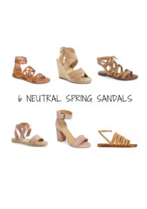 Neutral sandals for spring