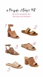 Neutral Sandals for Spring