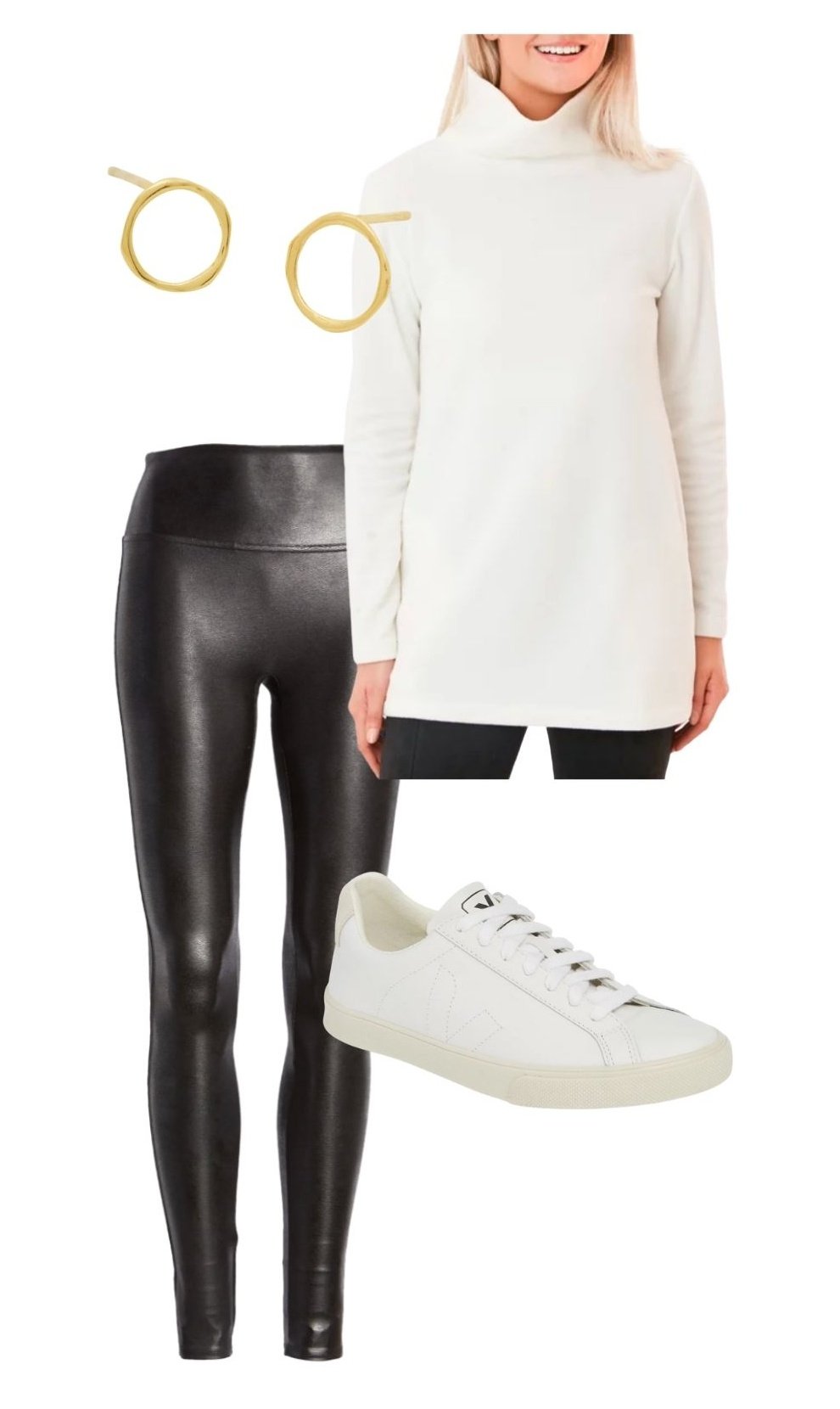 Cute Athleisure Outfit Ideas - spanx leggings outfit