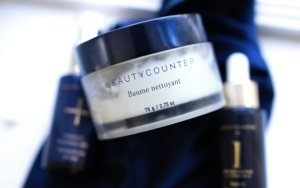 beautycounter cleansing balm, overnight peel and face oil