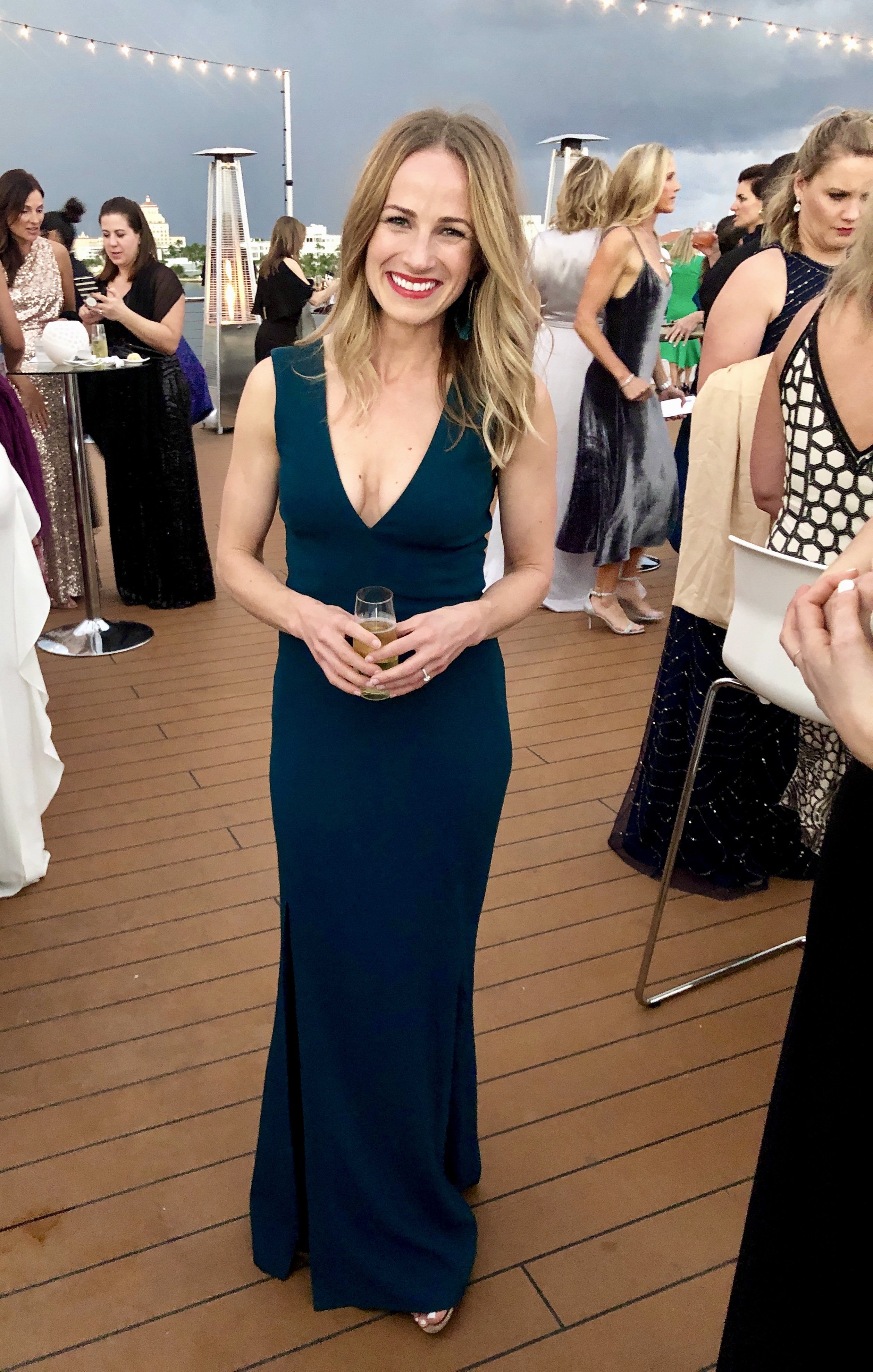 A flattering gown for black tie events