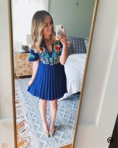 summer pleated dress