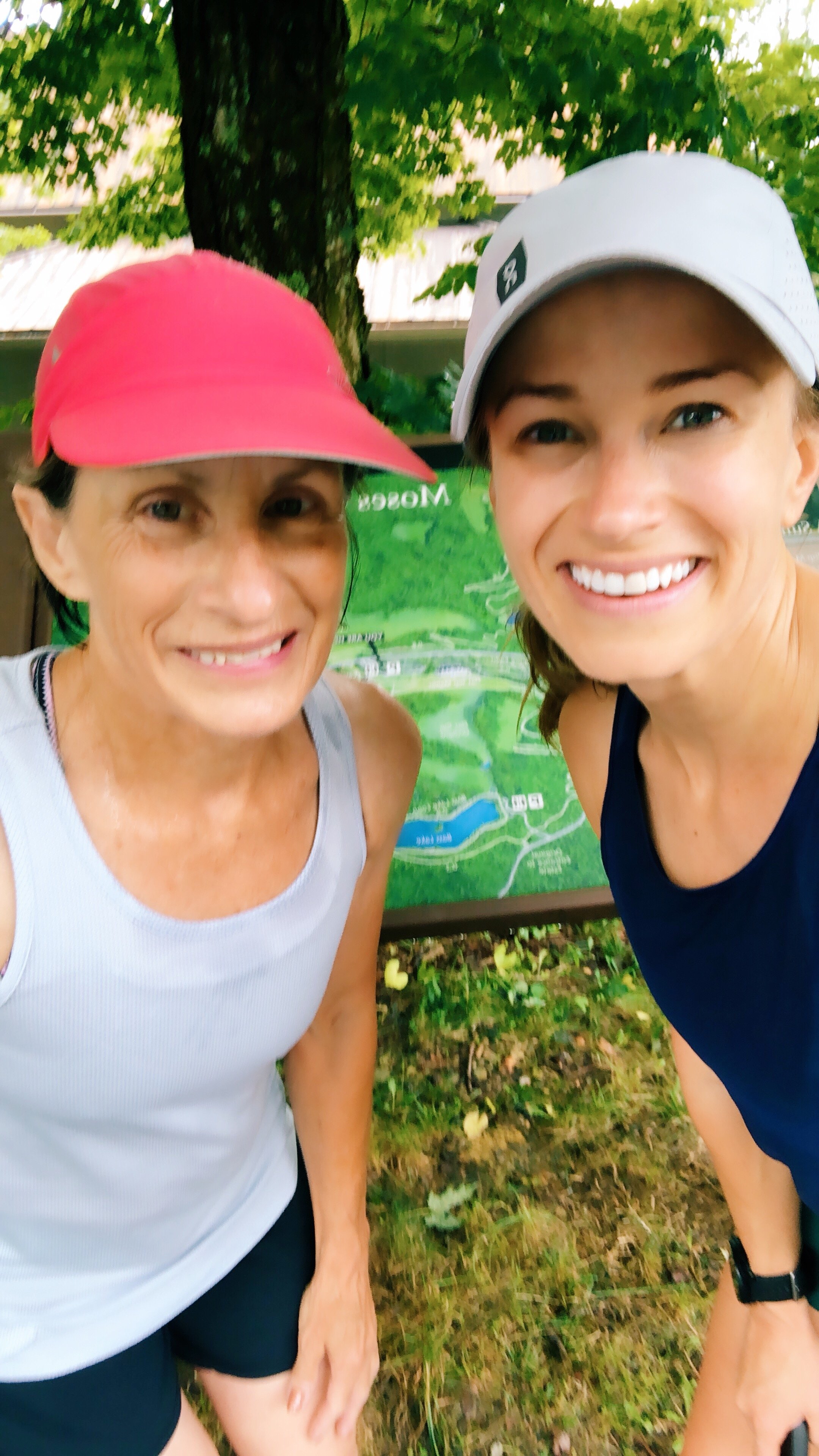 runners at moses cone | Running Q&A with my mom