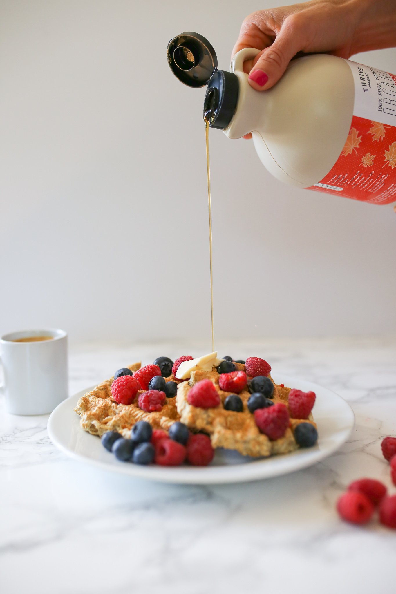 The BEST healthy waffle recipe
