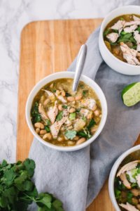 White Chicken Chili Recipe with lime