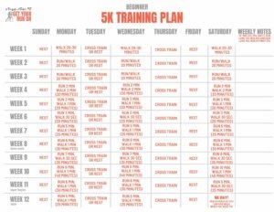 Beginner 5K Training Plan