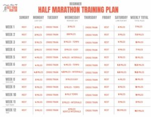 Beginner Half Marathon Training Plan