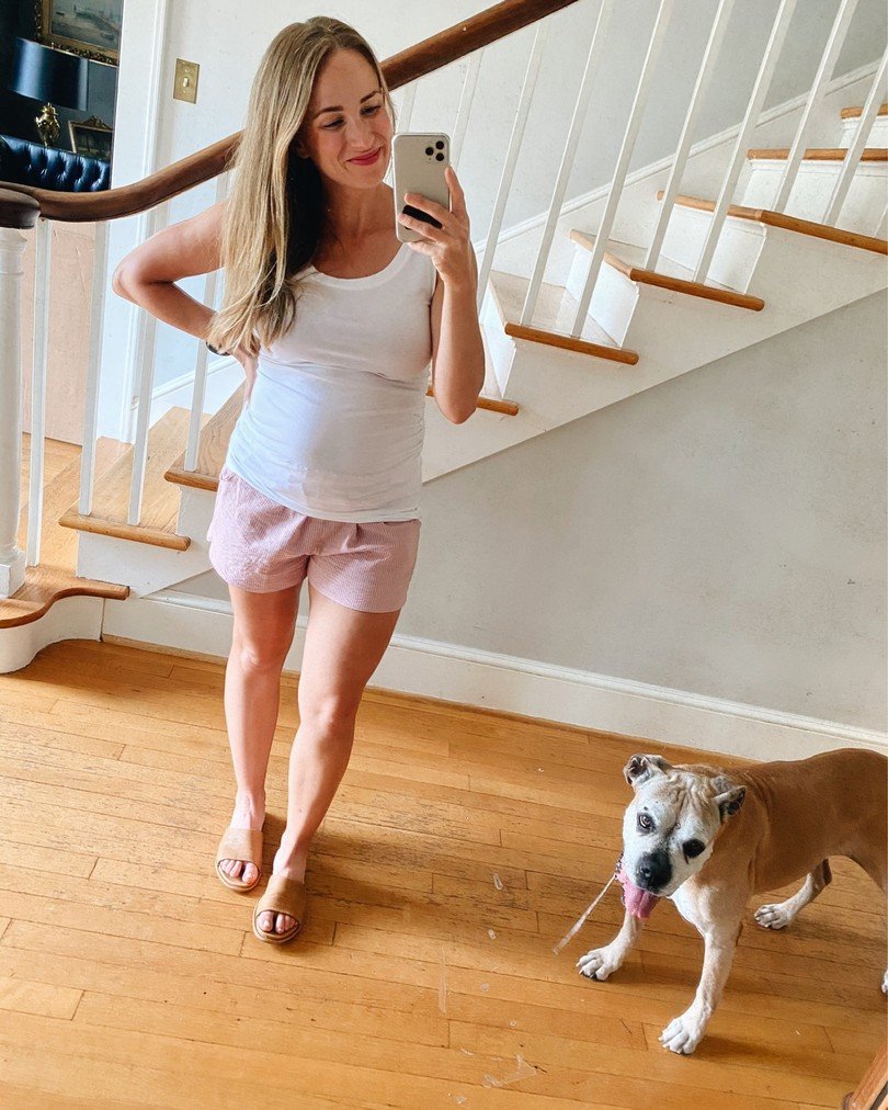 maternity tank is from Gap