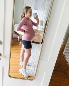 Pregnancy Workout Outfits for Every Trimester senita maternity shorts
