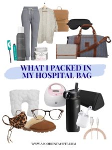 Hospital bag packing list for mom, baby and dad