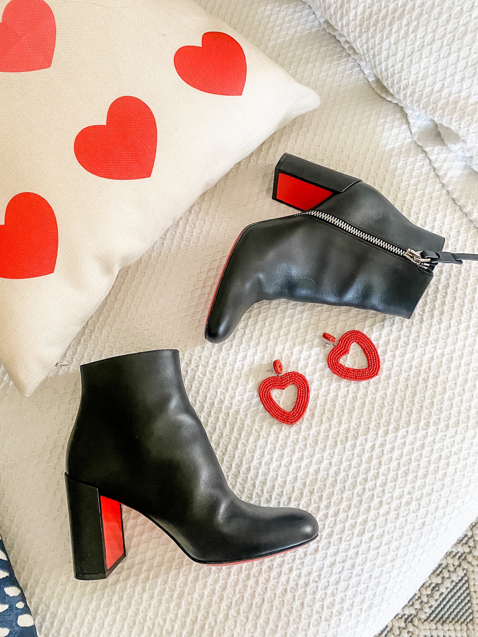 black ankle boots for valentine's day