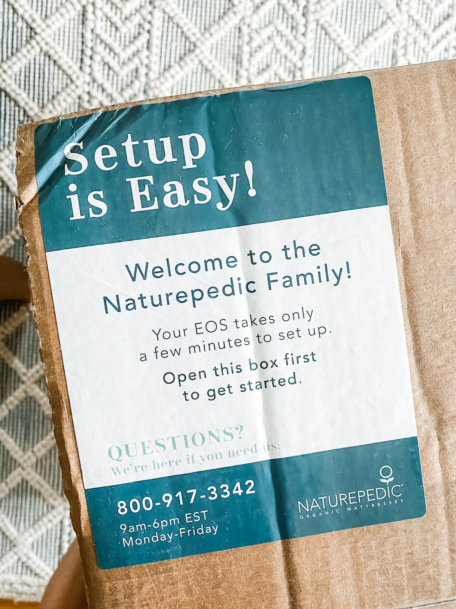 how to setup Naturepedic Mattress