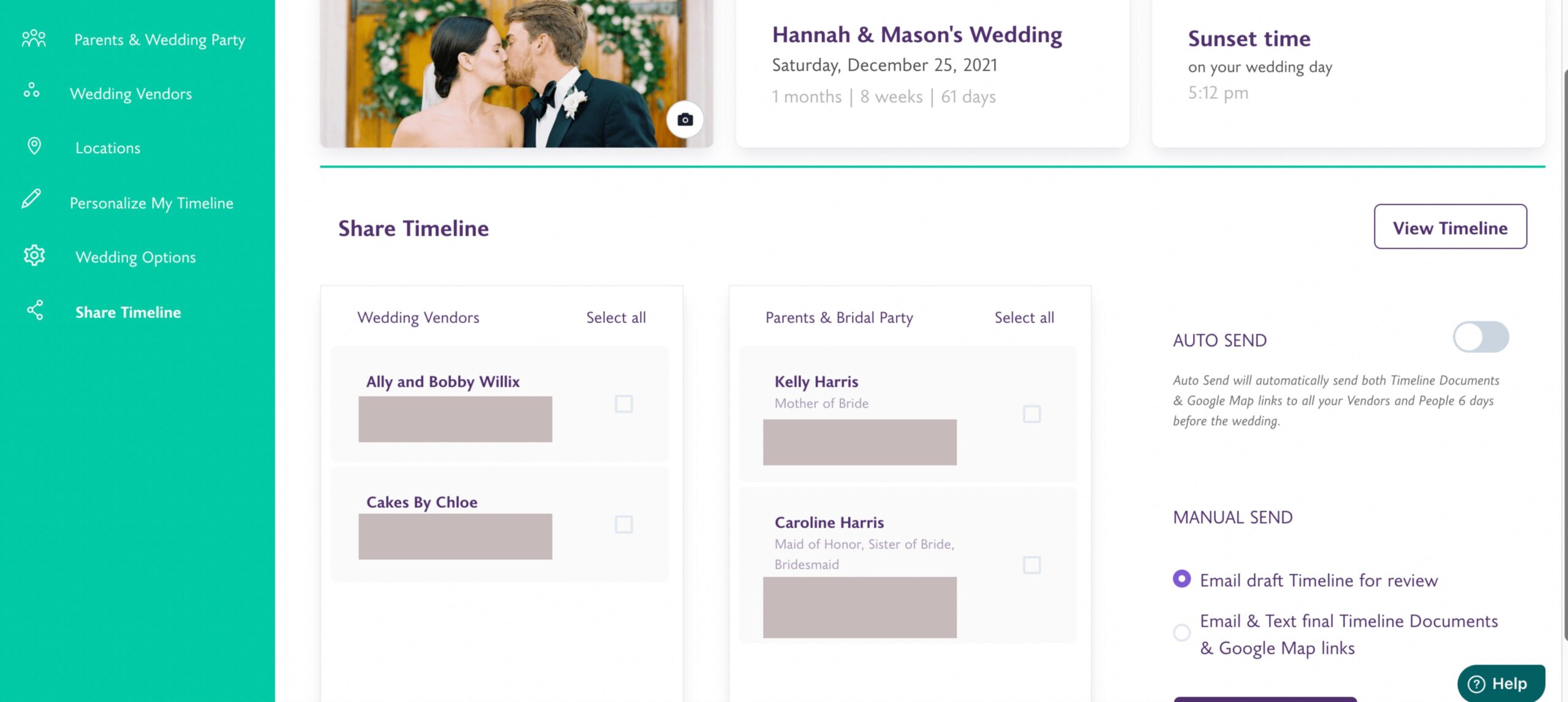 Wedding Day Timeline review