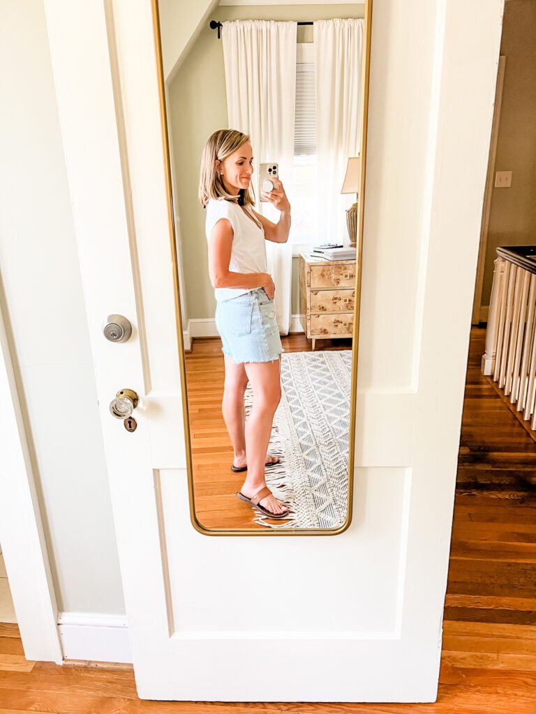 Madewell Momjean shorts review