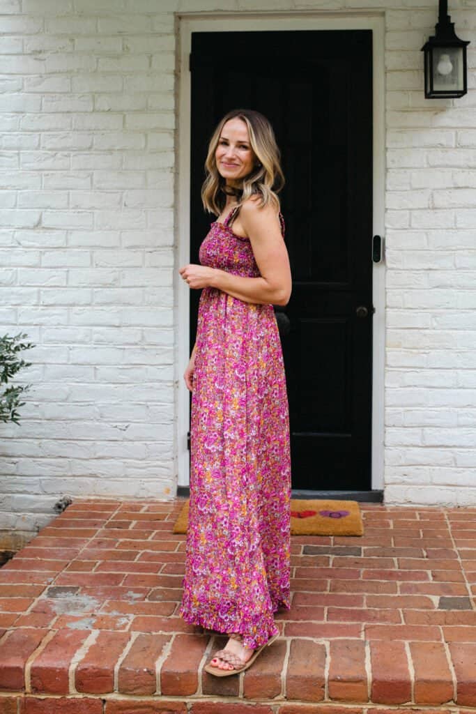 Smocked Bodice Chiffon Maxi | Spring Amazon Dresses